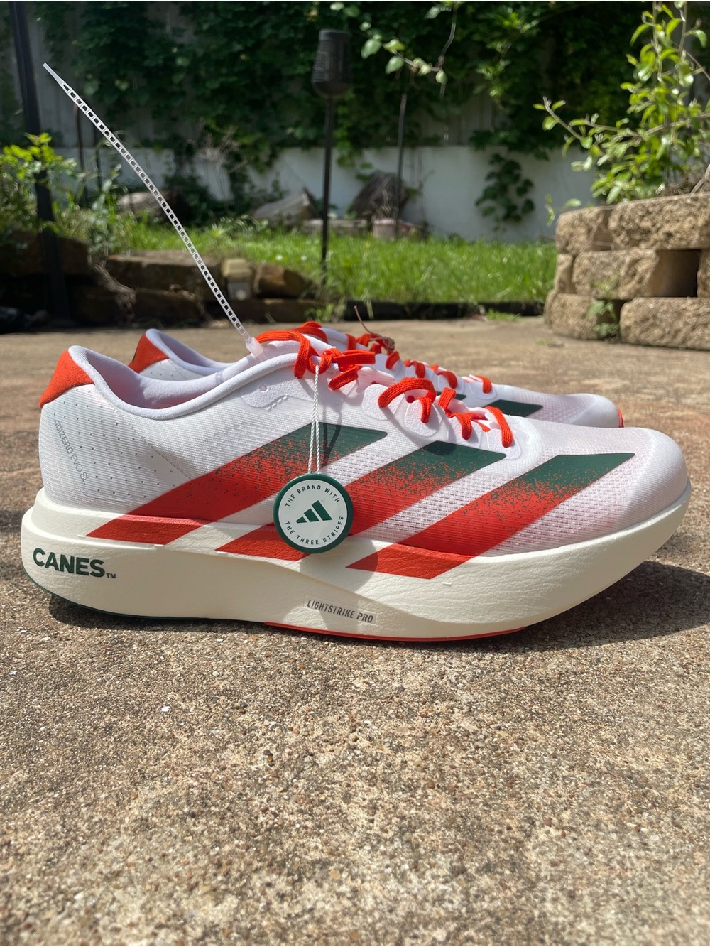 Adidas Adizero Evo SL x NCAA Miami Hurricanes
